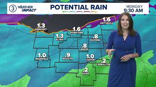 Greater Cleveland Weather Forecast | Rain arrives overnight, heavy at times