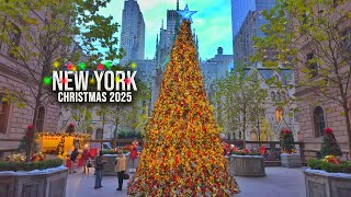 New York City 4K Walk Christmas in NYC 2025 ✨Lotte New York Palace Christmas Tree to Bryant Park