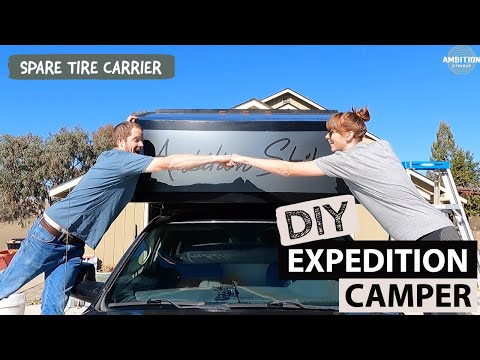 Building Our Expedition Vehicle E19 - Tire Carrier & Graphics