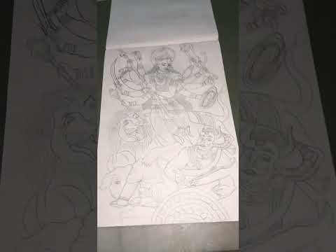 Drawing of Kali Mata # Jai kali MAA # Tanvesh yadav arts05 # Shorts