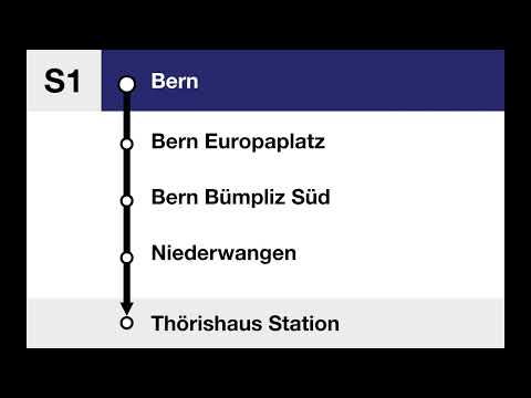 BLS Begrüssung • S1 • Bern – Thörishaus Station