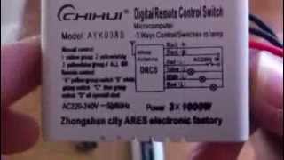 Digital remote control switch
