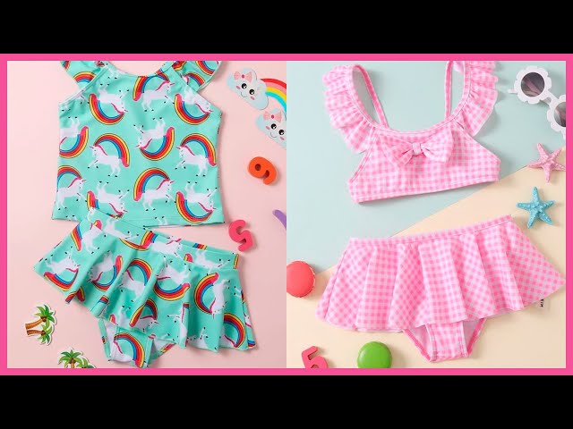 Vídeo relacionado con JiAmy - Bañador de bebé para niña con sombrero de sol de manga larga, protección UV, ropa de baño para bebé niña, traje de baño, Flores rosas., 6-12 meses