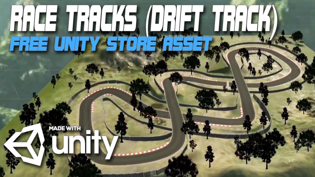 Race Tracks (Drift Track) | FREE Unity Store Asset | 3D Environment 4 Racing Game | Made with Unity