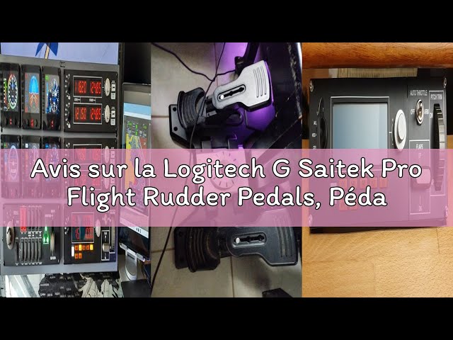 Vídeo relacionado con Logitech G Saitek Pro Flight Rudder Pedals, Timón/Pedales para Vuelo y Freno para Simullación de Vuelo, Centrado Automático, Tensión Ajustable, USB, PC - Negro