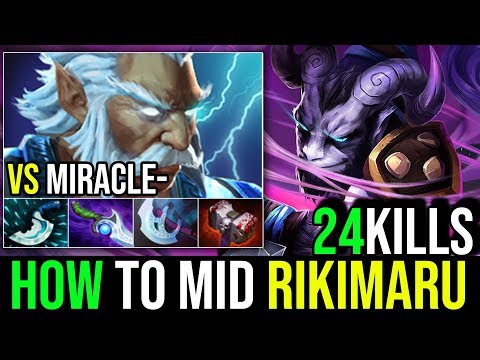 ShutDown Miracle [Riki] How to Mid Against Miracle 24Kills By nongrata 7.19c | Dota 2 FullGame