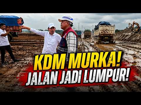 KDM MURKA! Jalan Provinsi Jadi Lautan Lumpur, KDM Tegur Keras Pengelola Proyek