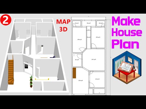 5 Marla house plan How to design make and draw house map