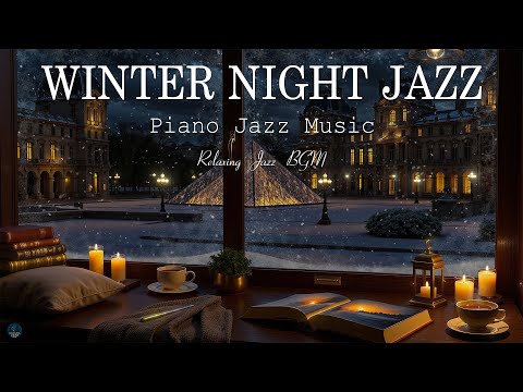 Ethereal Piano Late Night Jazz - Warm Winter Jazz - Slow Jazz Background Music for Relax, Deep Sleep