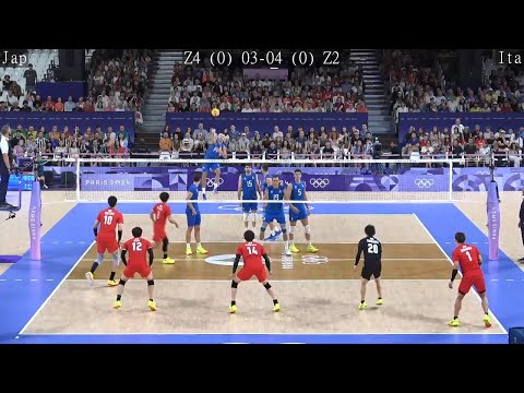 Volleyball Japan vs Italy Amazing FULL Match Paris Olympics
