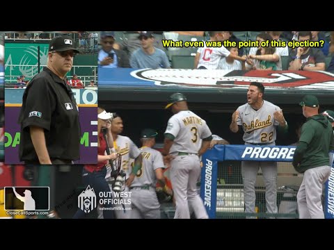 Ejection 066 - Ramon Laureano Ejected Arguing Balk No-Call From Dugout