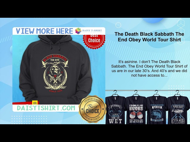 Vídeo relacionado con Oficial Black Sabbath The End World Tour Camiseta sin Mangas