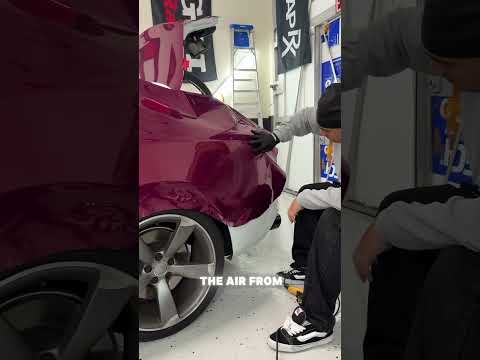 This is how to vinyl wrap a quarter panel!