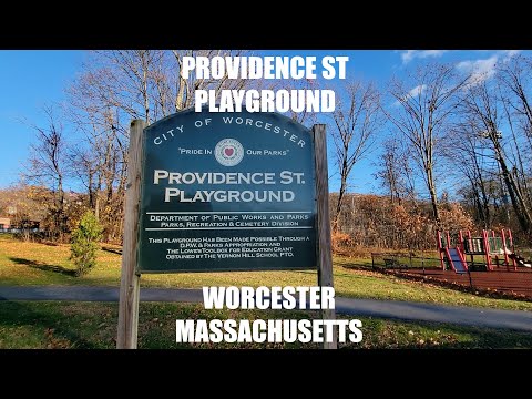 Providence Street Playground Worcester Massachusetts - Glodis Field on Vernon Hill