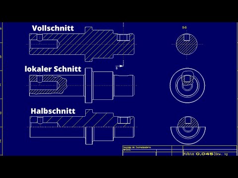 PTC Creo Tutorial für Anfänger - Creo Schnittansicht (Sectional view)