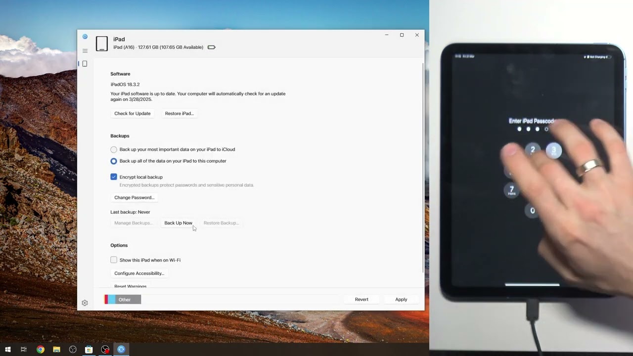 Apple Devices - How to Create a Local Backup