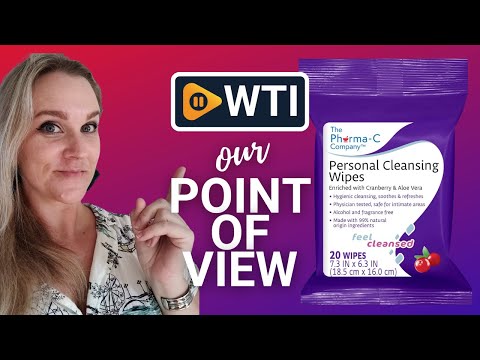 Pharma-C Personal Cleansing Wipes [20 wipes] - Enriched with Cranberry & Aloe Vera. Feminine Intimate Hygiene Wipe. 99% Natural Origin. - WTI product video review