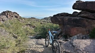 The upper portion of East National descent...