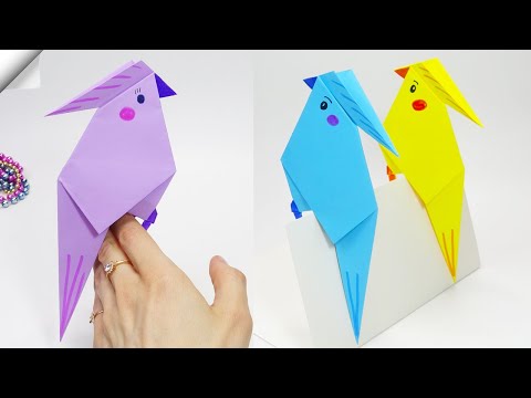 Origami paper PARROT How to make paper birds