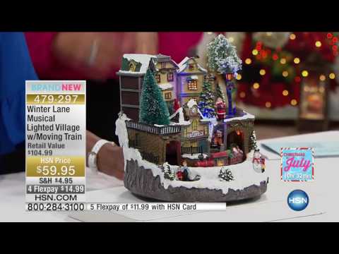 Winter Lane Musical Lighted Village with Moving Train 7 13 16 Callie Northagen