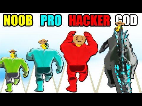 NOOB vs PRO vs HACKER vs GOD in Monster Rodeo