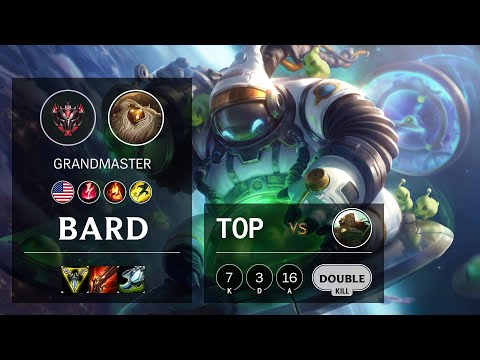 Bard Top vs Illaoi - NA Grandmaster Patch 10.14