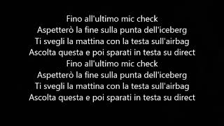 Noyz Narcos - Mic Check (feat. Salmo)(TESTO+AUDIO)