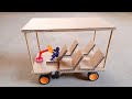 How To Make A Diy Mini New Model Tuktuk Rickshaw From Cardboard Made At Home Science Project