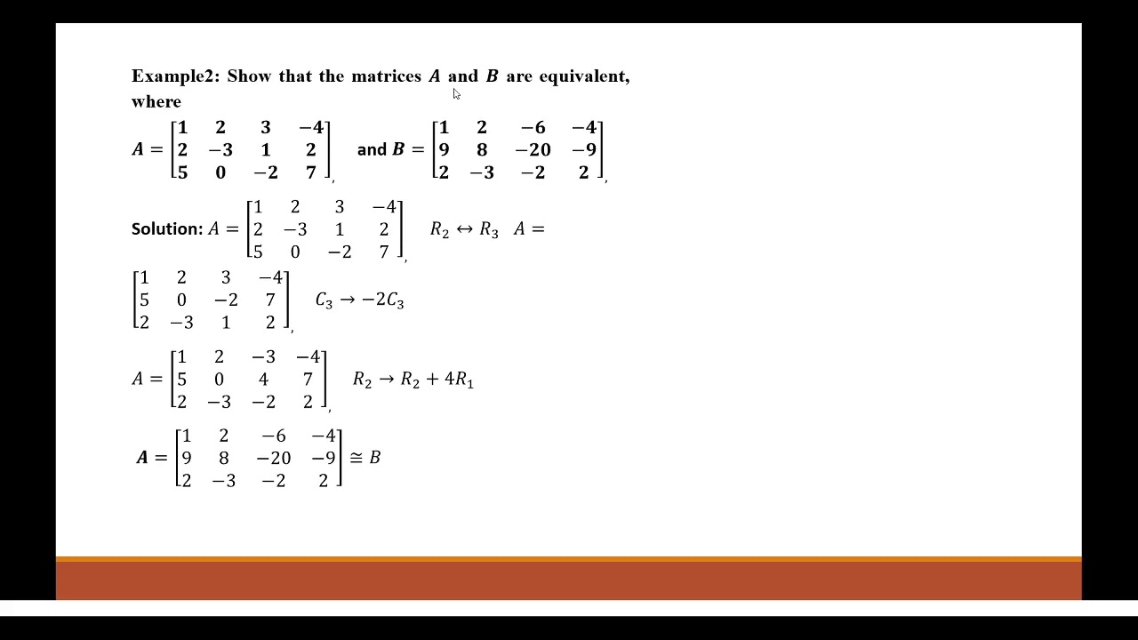 Problems on Equivalent matrices