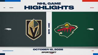 NHL Highlights | Golden Knights vs. Wild - October 12, 2026