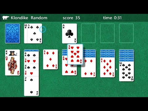 Klondike solitaire gameplay - YouTube
