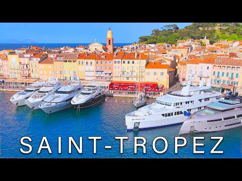 Saint-Tropez 8K 2025- Walking Tour Luxury on the Mediterranean French Riviera