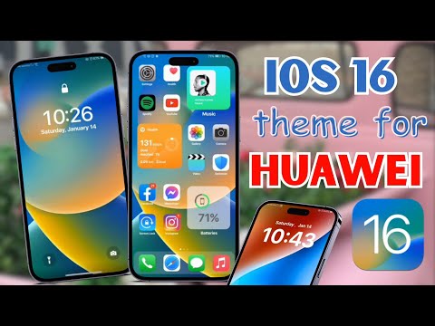 iOS 16 Theme for Huawei devices (no app needed)