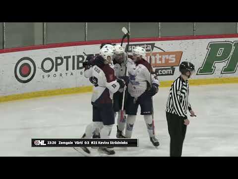 Optibet hokeja līga: HK Prizma - HK Zemgale/LLU.  Spēles labākie momenti (21.12.2021)