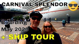 Carnival Splendor - Boarding May 15th, 2023 - SHIP Tour + Sailing From Sydney Harbour