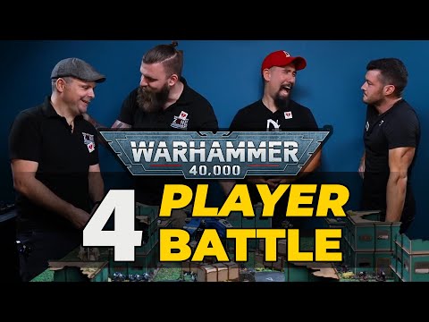 4-Player Battle | Space Marines/Harlequins VS Emperor's Chirldren/World Eaters | Banter Batrep Ep 5