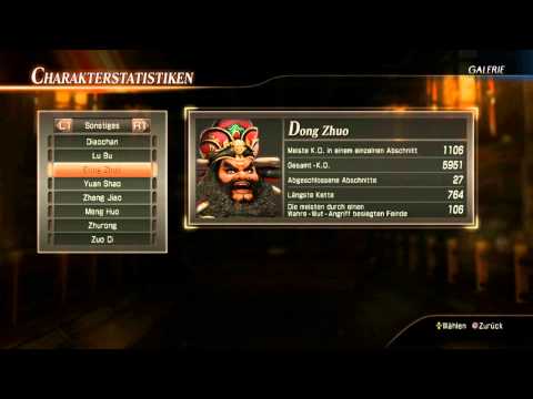 Let's Play Dynasty Warriors 8 [German/Chaos] part 98 Andere - Bonus Kram und Tiere