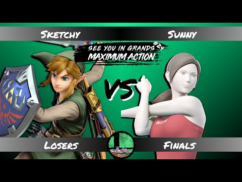 Sketchy (Link) vs Sunny (Wolf/Wii Fit Trainer) - Losers Finals - SUGMA #24