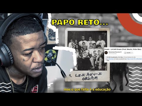Jhony REACT - LEI ANTI-ORUAM - Oruam ( Prod. Maurin e Victor Wao )
