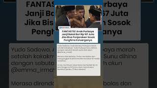 Fantastis! Anak Purbaya Janji Bakal Beri Rp 167 Juta Jika Bisa Penjarakan Sosok Penghina Keluarganya