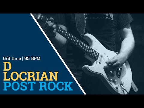 D Locrian Jam | Post Rock/Doom Metal Fusion Guitar Backing Track | Scale Cheat Sheet in Description