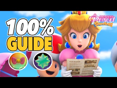 All Sparkle Gems & Ribbons (Princess Peach: Showtime! 100% Collectibles Guide)