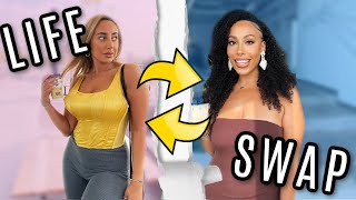 SWAPPING Lives With My Sister For 24 HOURS 😂
