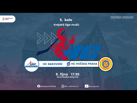 HC Rakovník vs. HVĚZDA Praha  6:2 - 5.kolo KLM - 9.10.2022 - zkrácený záznam