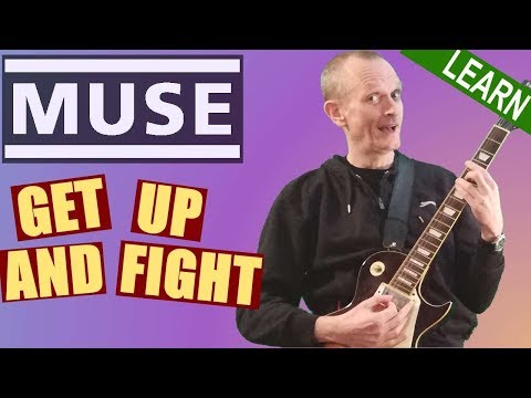 Muse - Get Up And Fight Guitar Lesson - Full tutorial