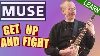 Muse - Get Up And Fight Guitar Lesson - Full tutorial