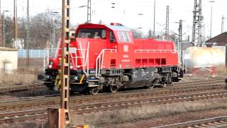 preview picture of video 'DB 265 003-4 Seelze Yard 16 March 2013'