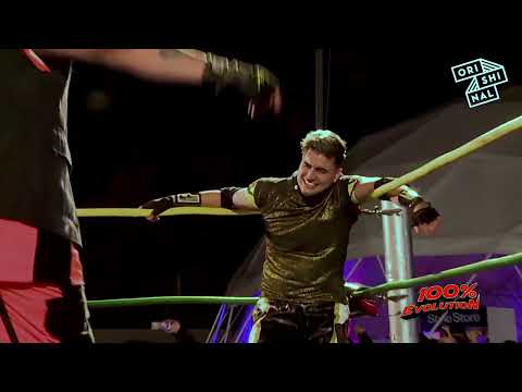 Argentina Game show "Evolución" ... wrestling. PleiTTo Castillo vs Alfa