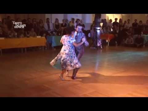  Graciela Gonzalez  and  Leonardo Sardella  are  dancing  at  White Nights tango festival  in  2016