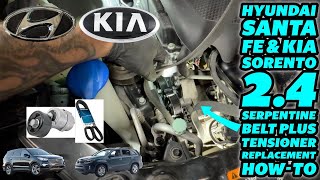 Hyundai Santa Fe & Kia Sorento 2.4L Serpentine Belt Replacement How-To